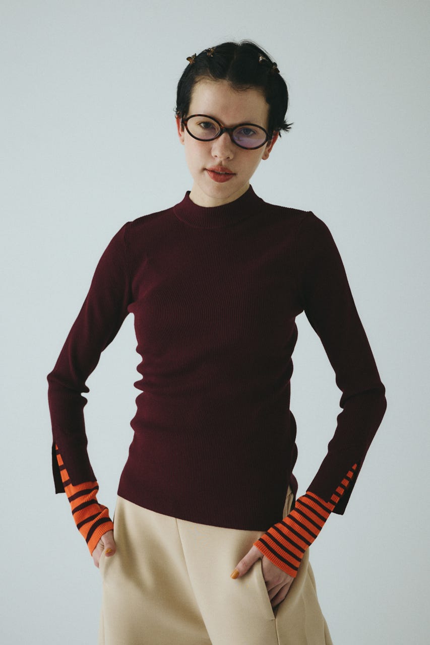 未使用★HeRIN:CYE ショートニットトップス HeRIN.CYE｜ヘリンドットサイ（レディース）のニット/セーター