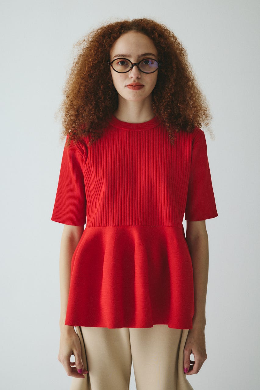 再再値下げ！HeRIN.CYE♥新品♥フィールズヘムフレアートップス HeRIN.CYE - 【残り一点】Flare Hem Knit Tops | ACRMTSM ONLINE