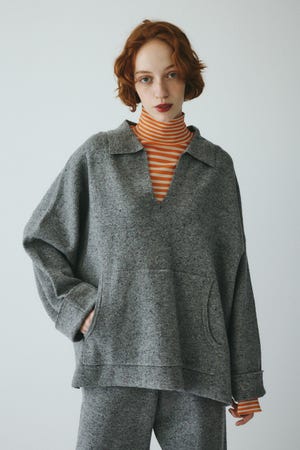 Nep pullover knit tops