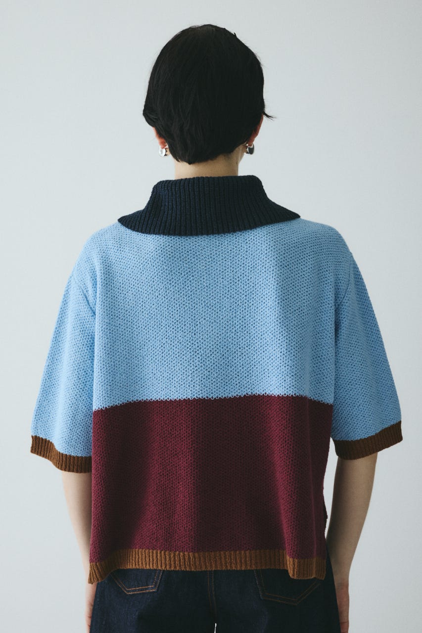 トップス HeRIN.CYE Zip boyfriend tops HeRIN.CYE | Mesh boyfriend tops (ニット ) |SHEL'TTER WEBSTORE
