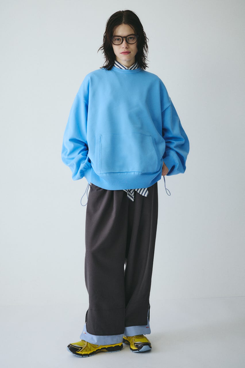 Pocket boy knit tops L/BLU FREE