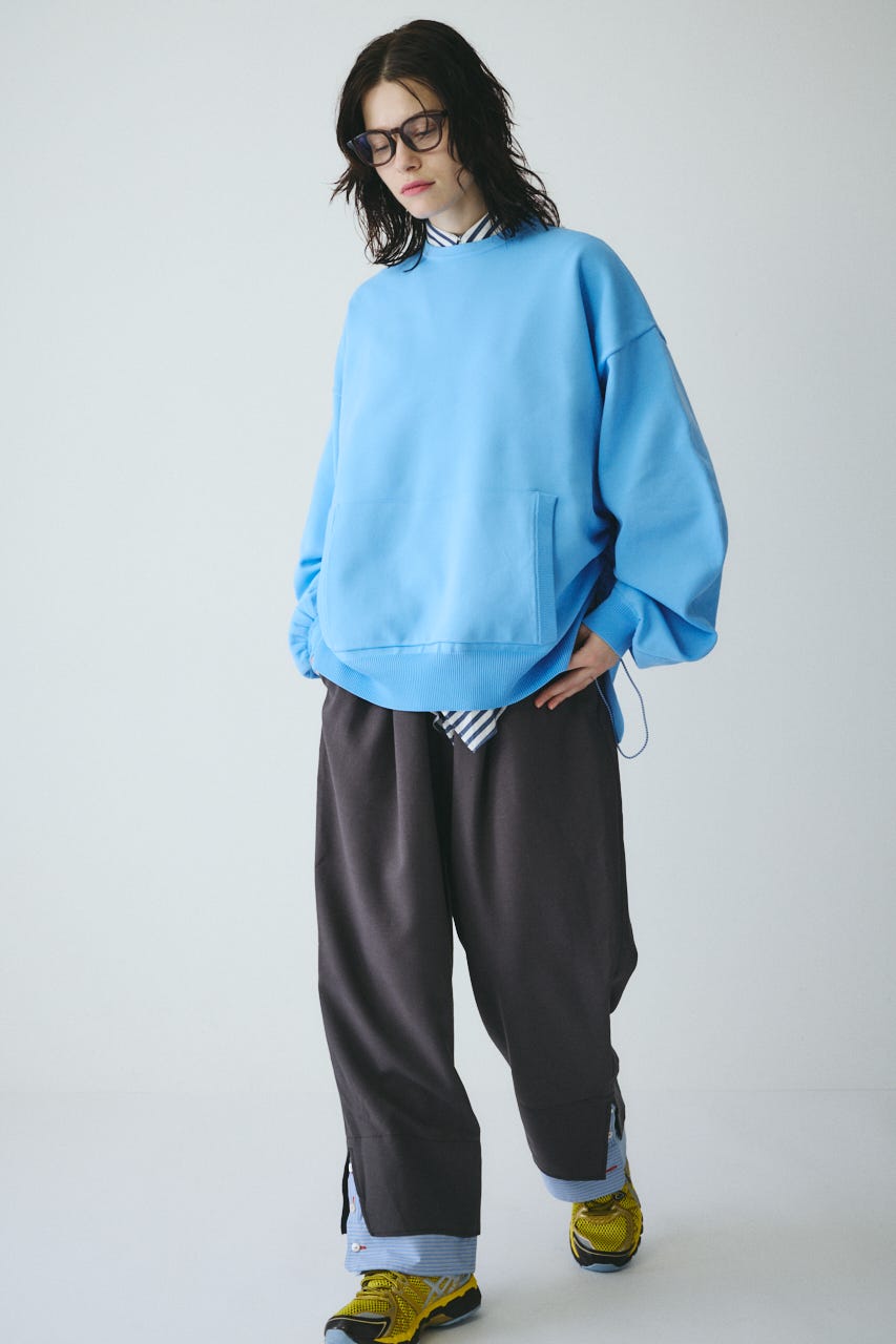 Pocket boy knit tops L/BLU FREE