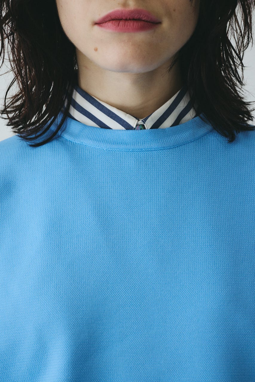 Pocket boy knit tops L/BLU FREE