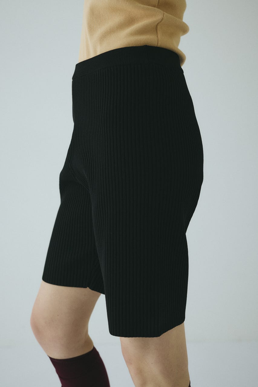 Knit half pants BLK 36