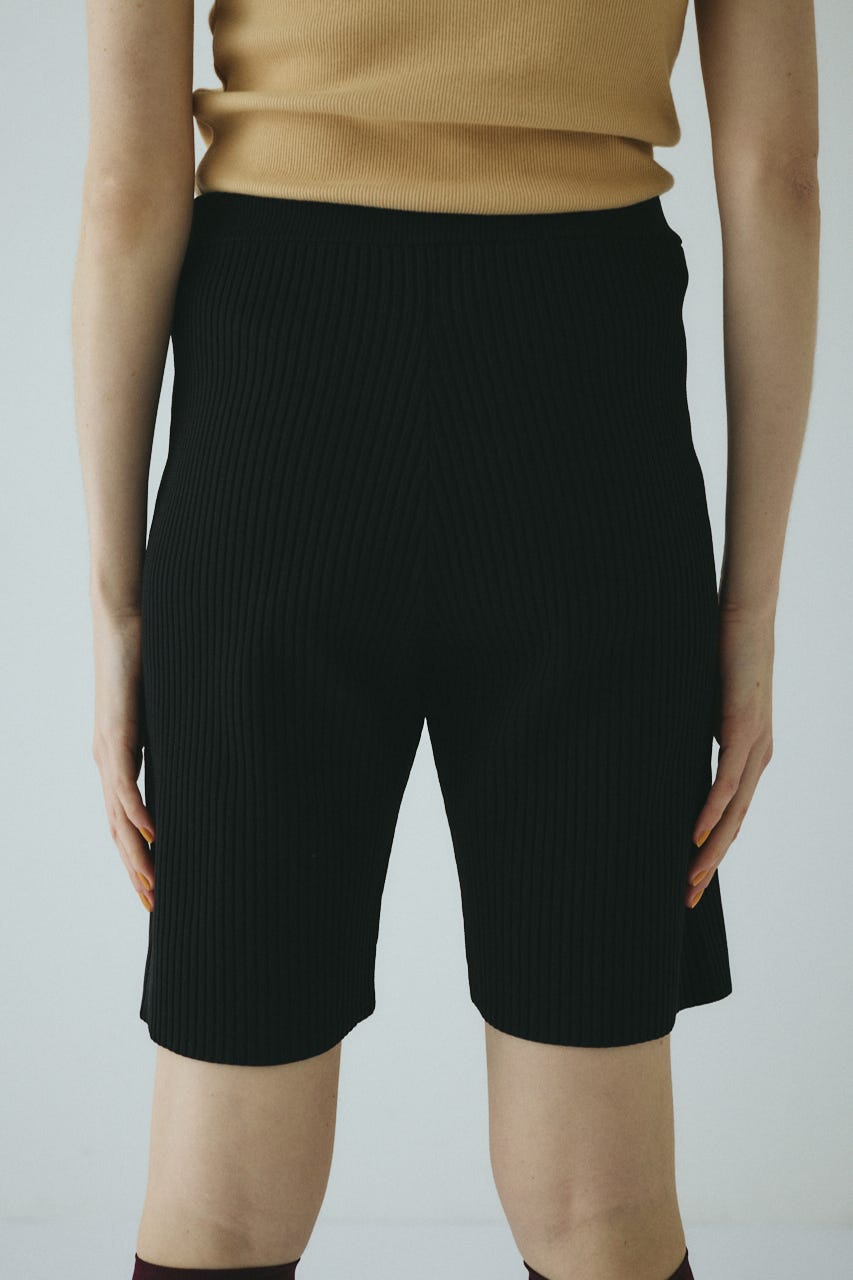 Knit half pants BLK 36