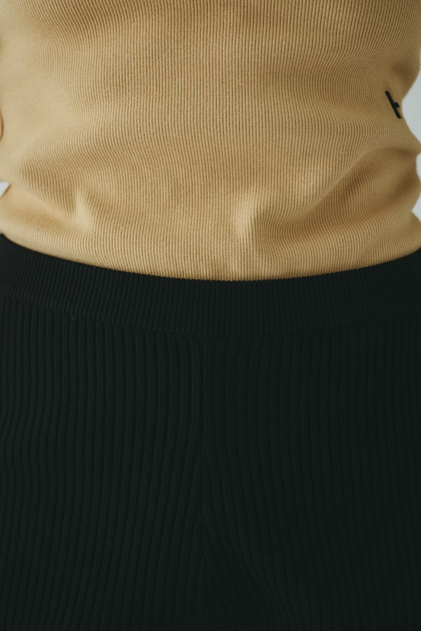 Knit half pants BLK 36