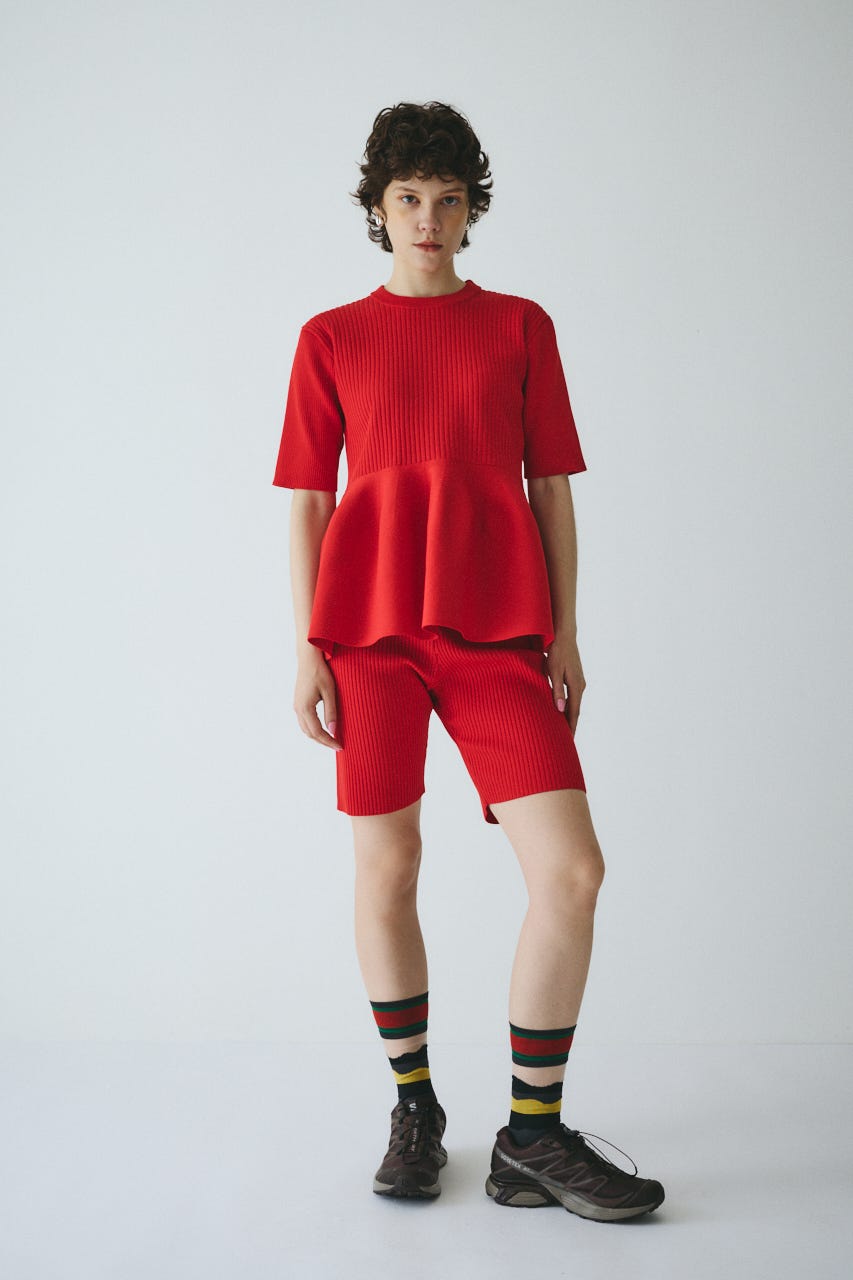 パンツ HeRIN.CYE Fringe wide knit pants HeRIN.CYE｜Fringe wide knit pants | Rakuten Fashion(楽天