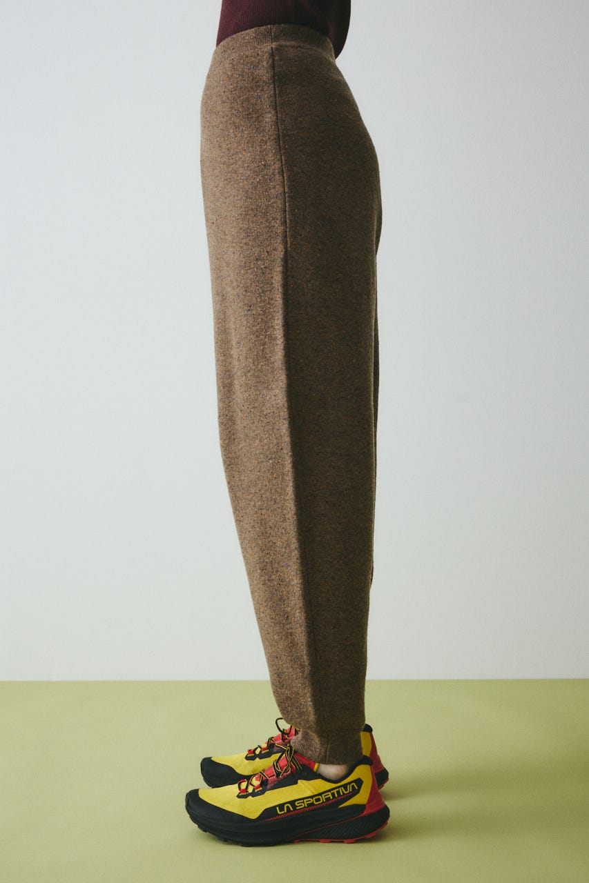 Nep cocoon knit pants BRN 38