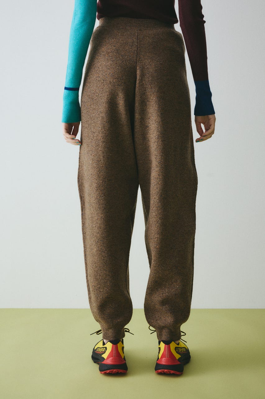 Nep cocoon knit pants BRN 38