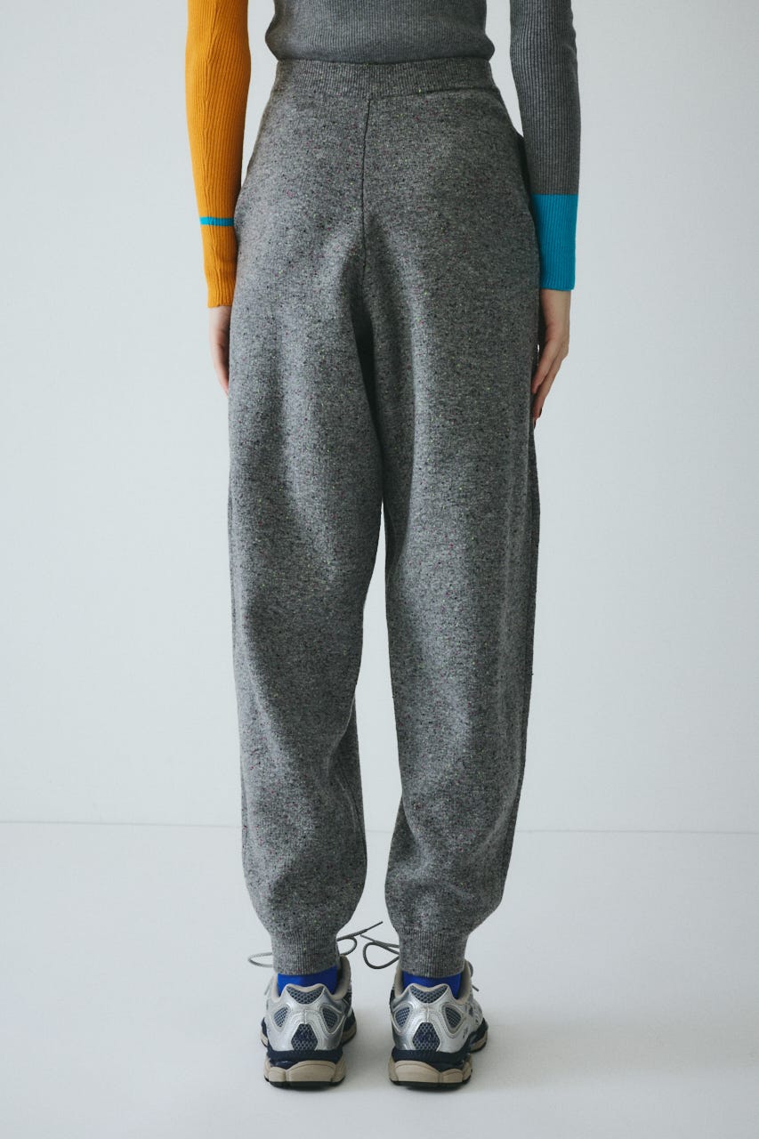 Nep cocoon knit pants GRY 38