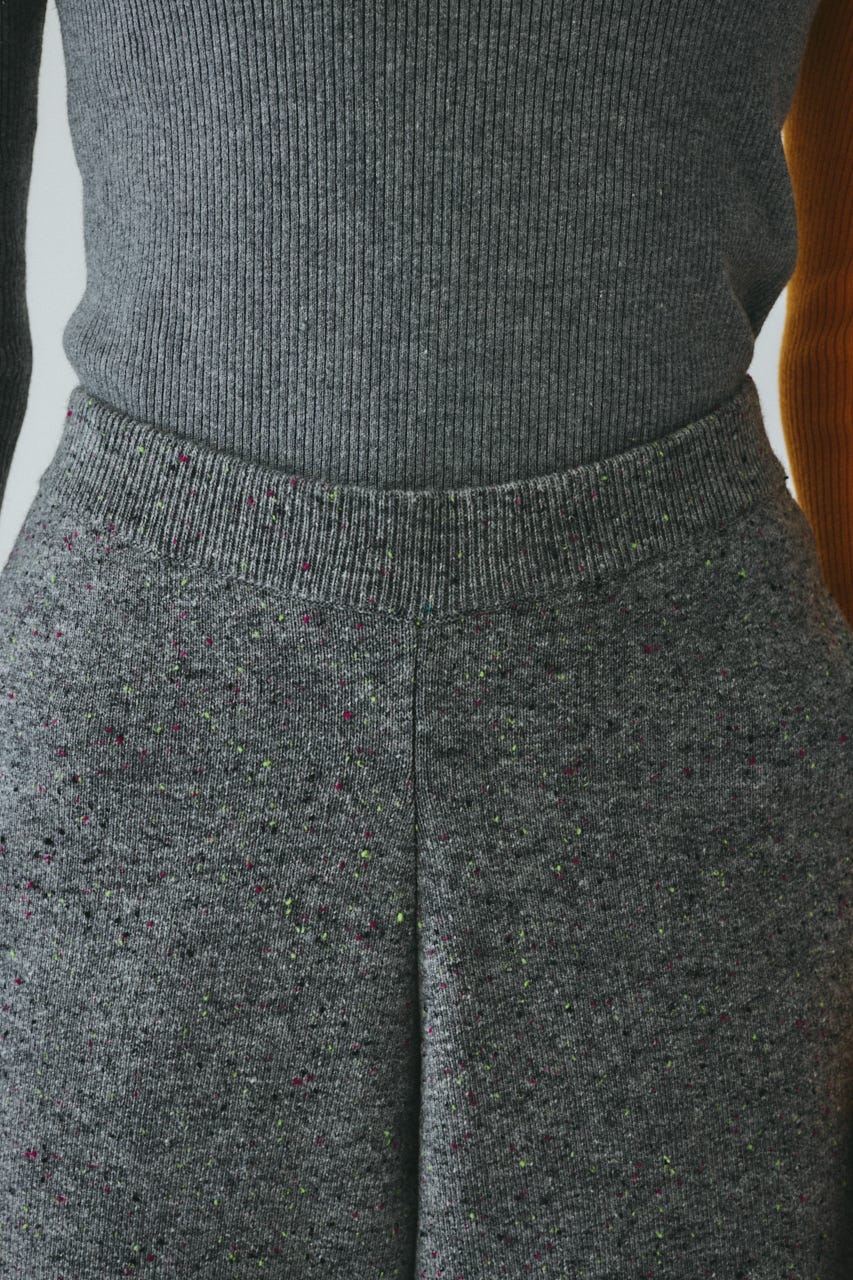 Nep cocoon knit pants GRY 38