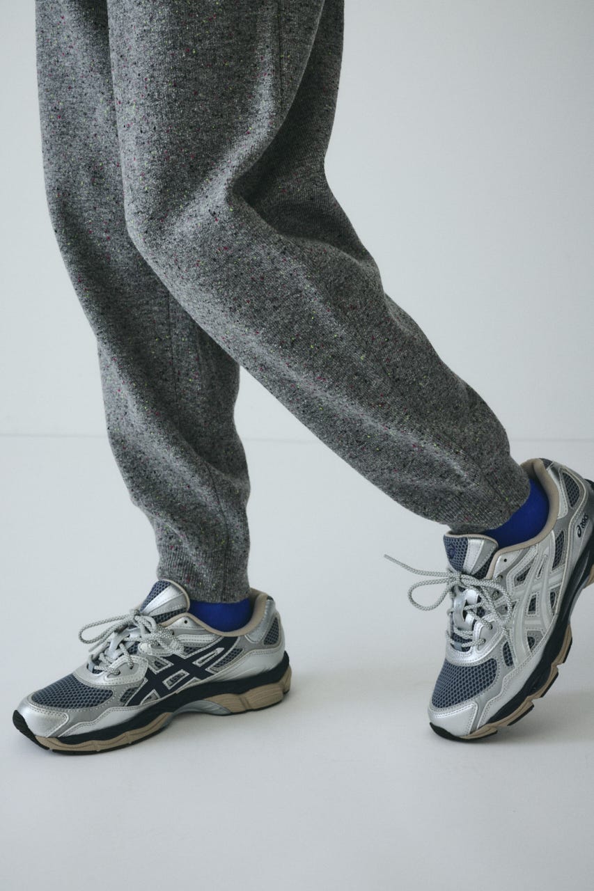 Nep cocoon knit pants GRY 38