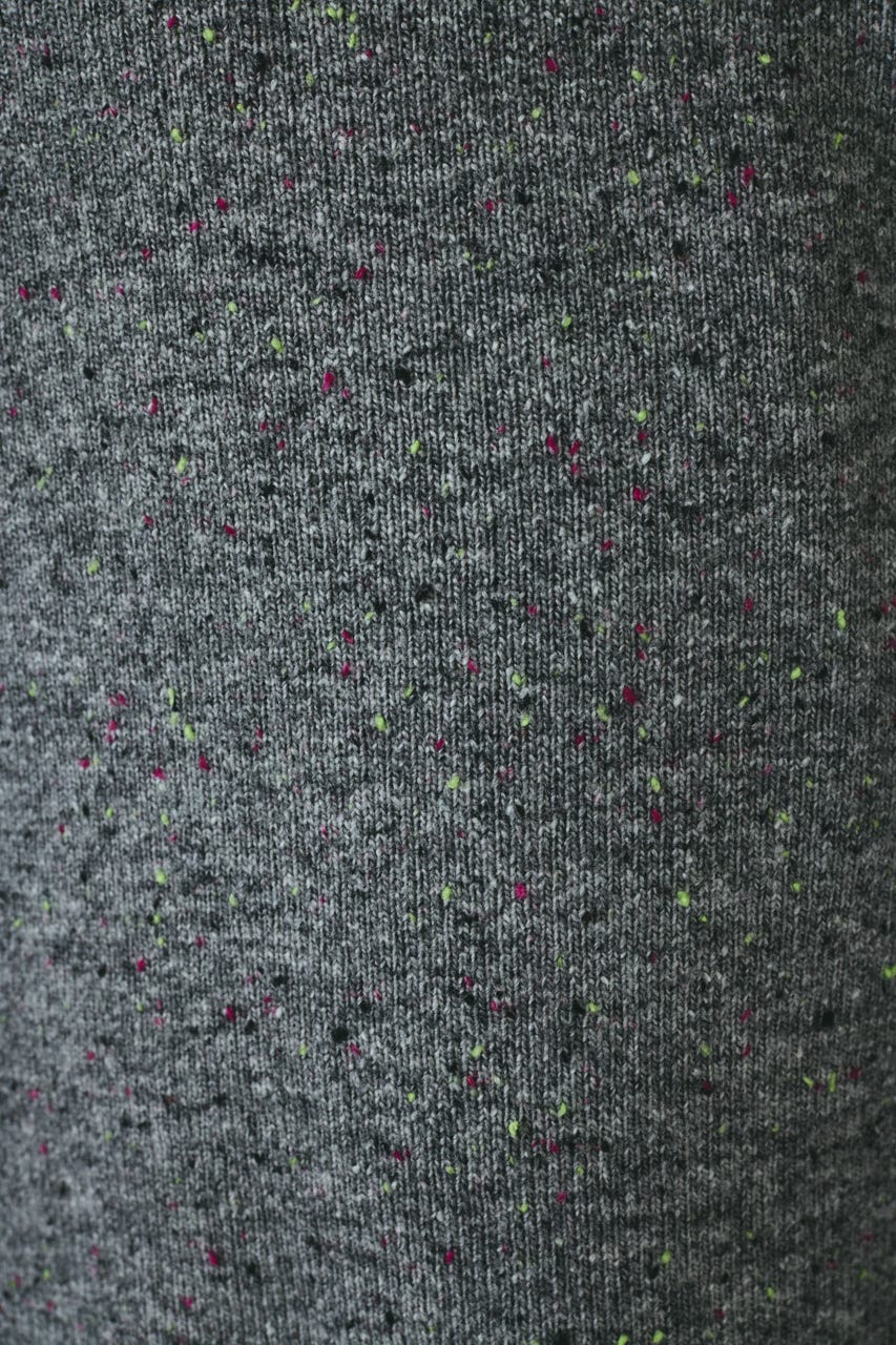 Nep cocoon knit pants GRY 38