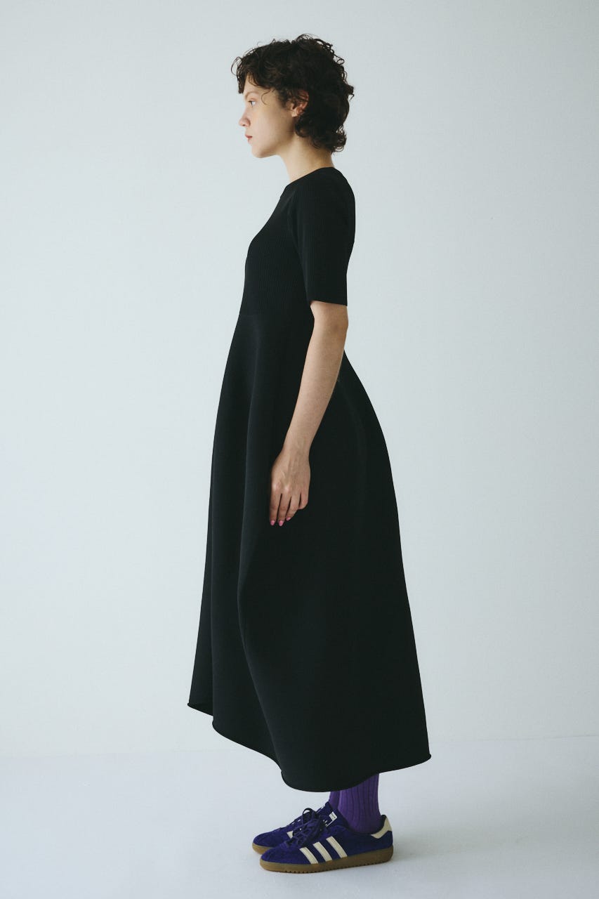 HeRIN.CYE | Volume knit dress (ワンピース(ロング） ) |SHEL