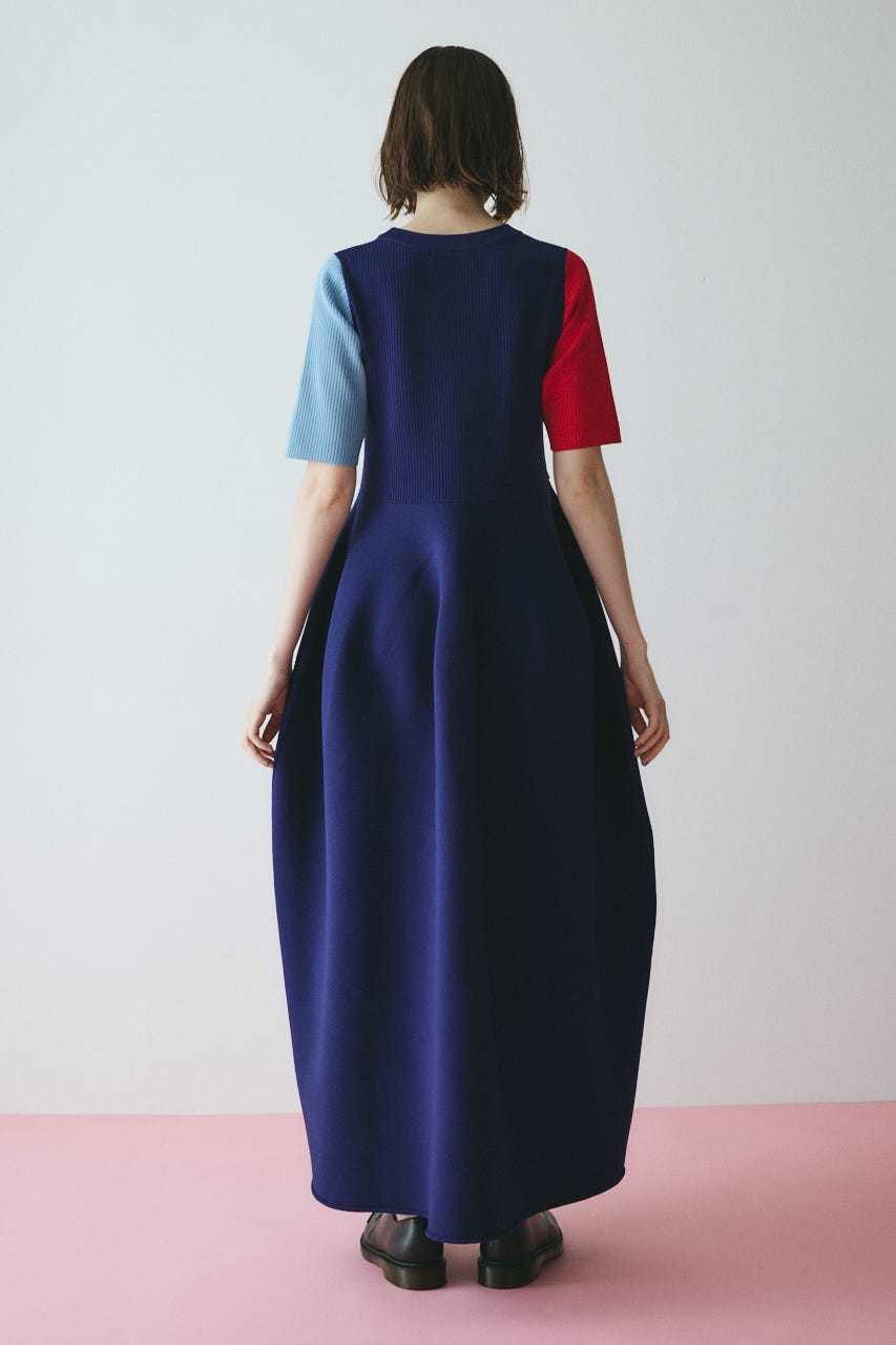 HeRIN.CYE | Volume knit dress (ワンピース(ロング） ) |SHEL