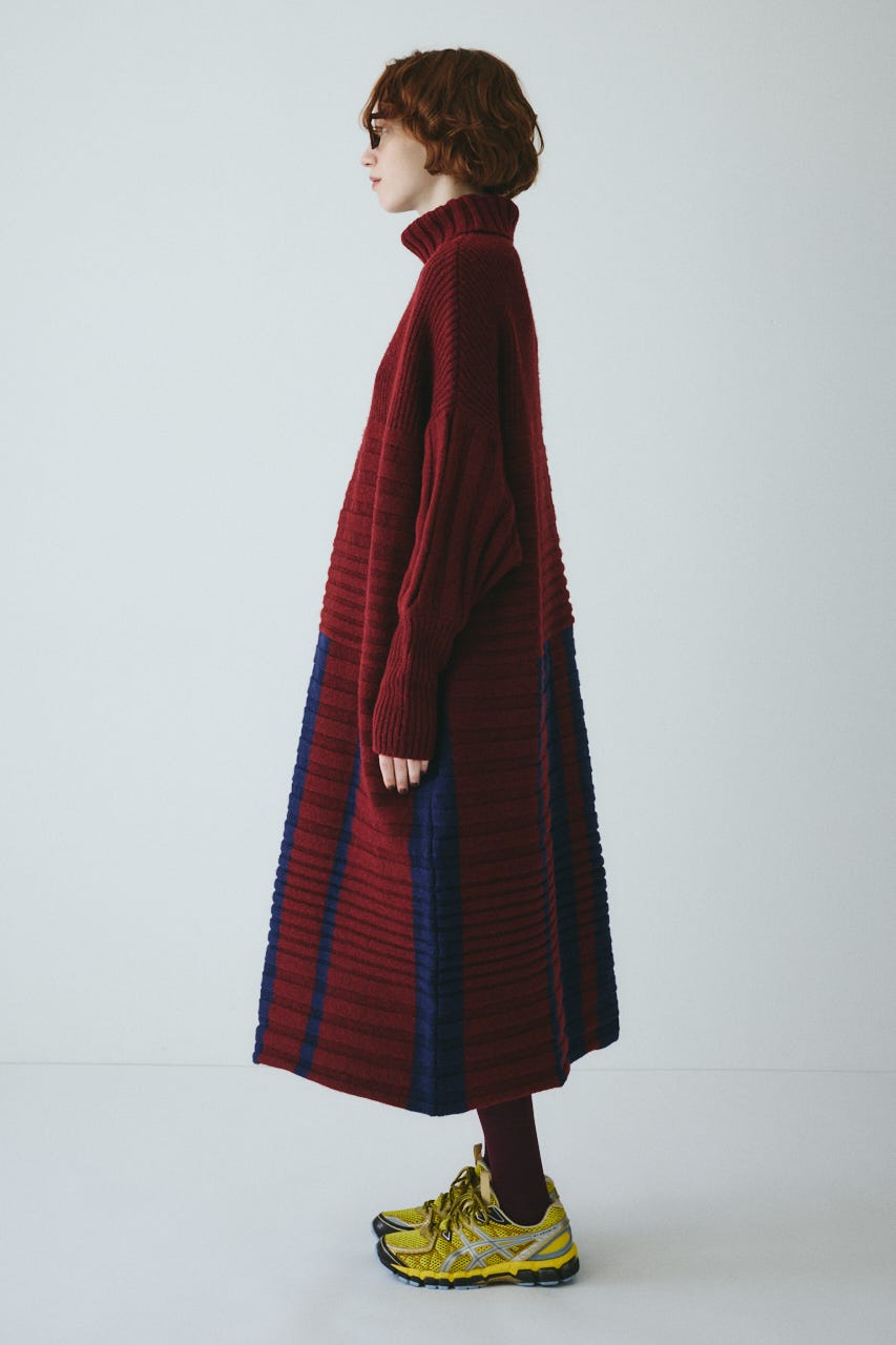 Box knit one-piece BRD FREE