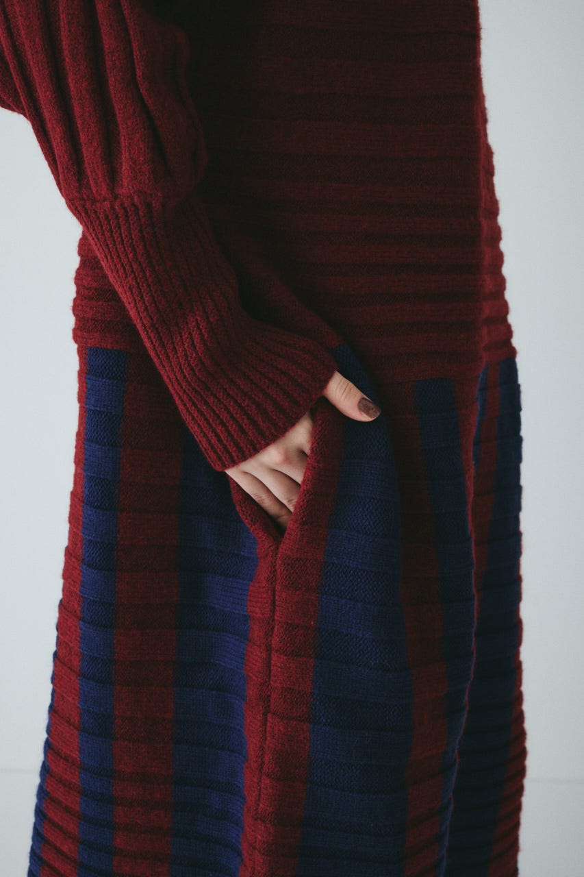 Box knit one-piece BRD FREE