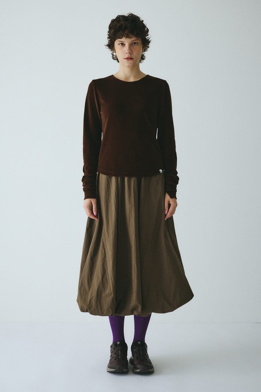 Velor cut tops BRN FREE