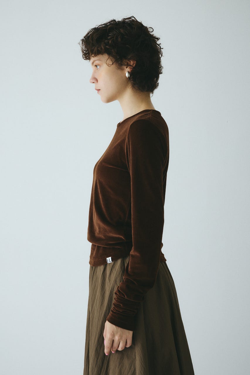 Velor cut tops BRN FREE