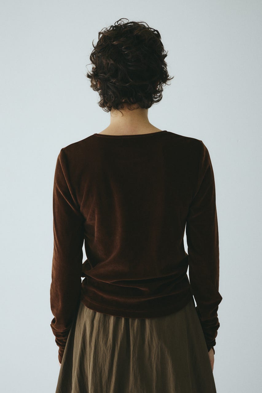 Velor cut tops BRN FREE