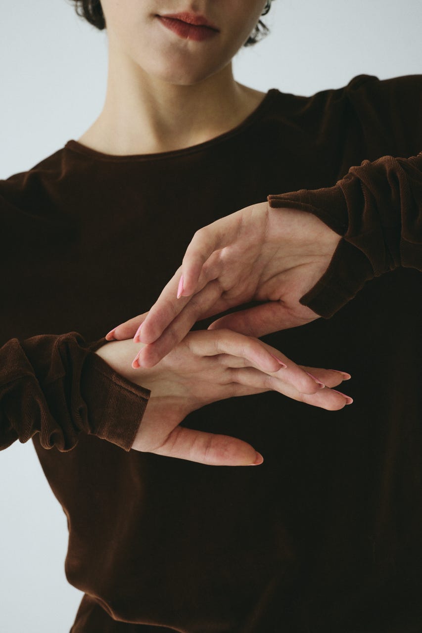 Velor cut tops BRN FREE