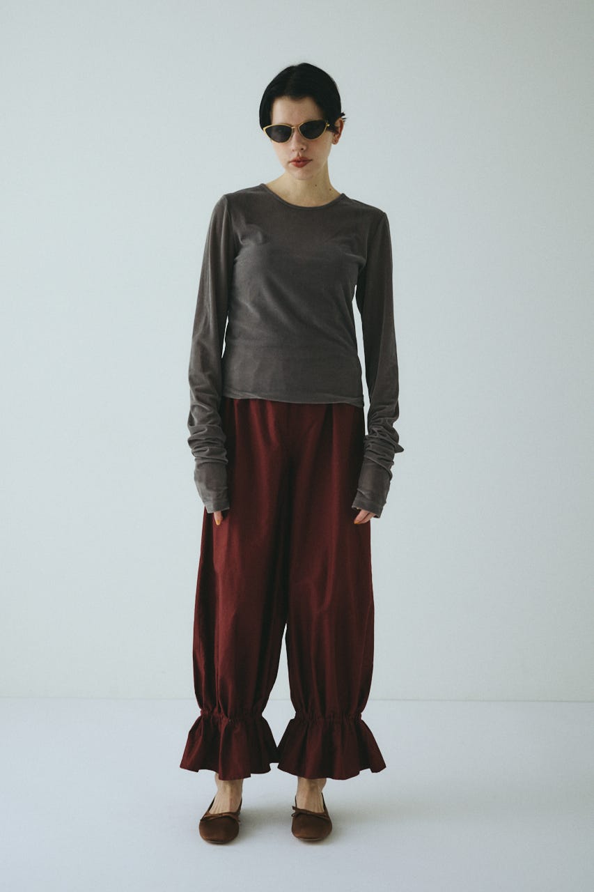 Velor cut tops GRY FREE