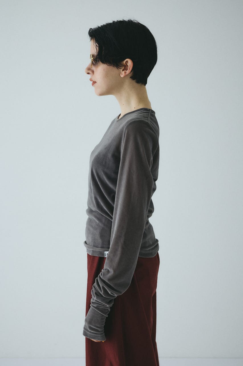 Velor cut tops GRY FREE