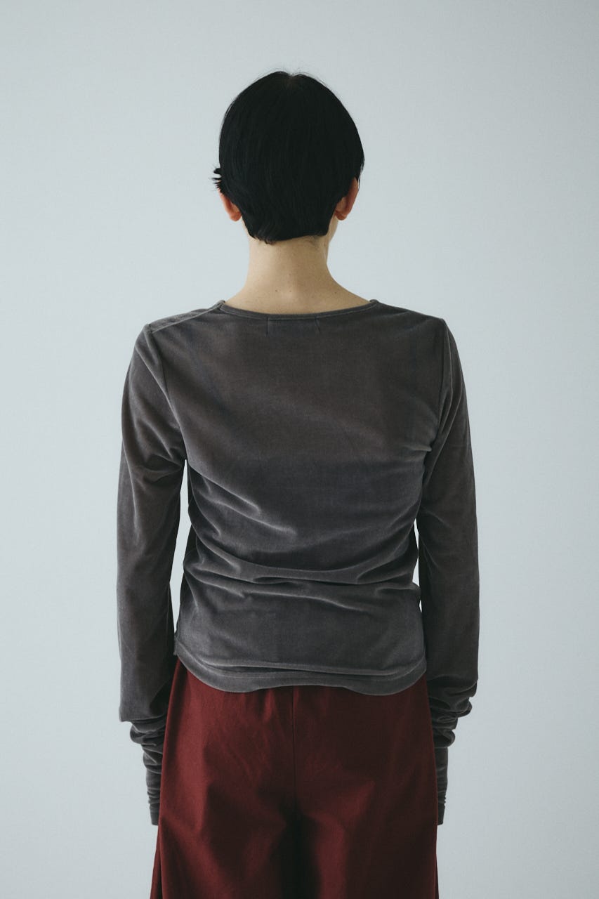 Velor cut tops GRY FREE