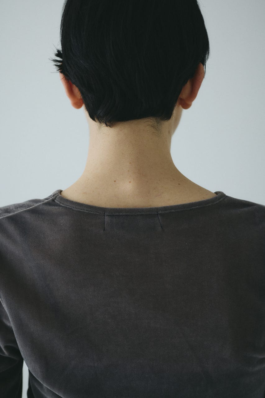 Velor cut tops GRY FREE