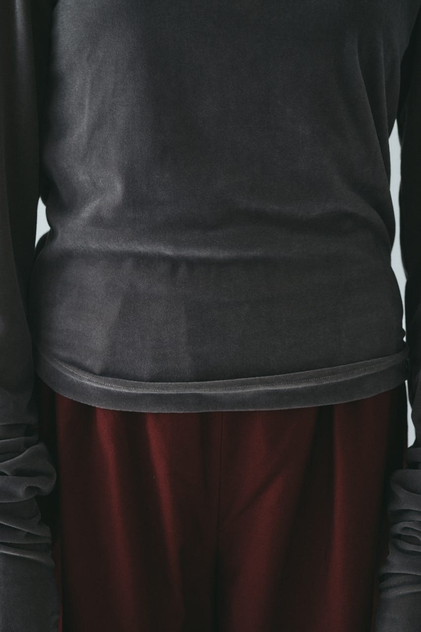 Velor cut tops GRY FREE