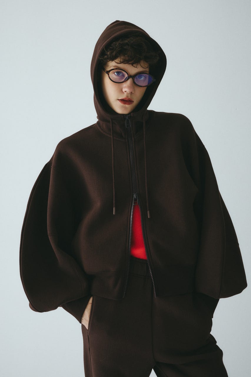 HeRIN.CYE | Front zip foodie (Tシャツ・カットソー(長袖