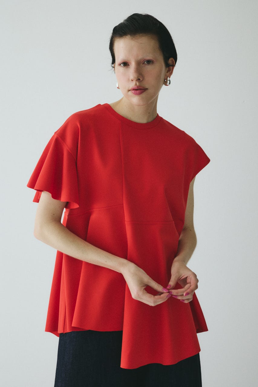 美品　HeRIN.CYE Ponte tops HeRIN.CYE | Ponte peplam tops (シャツ・ブラウス ) |SHEL'TTER