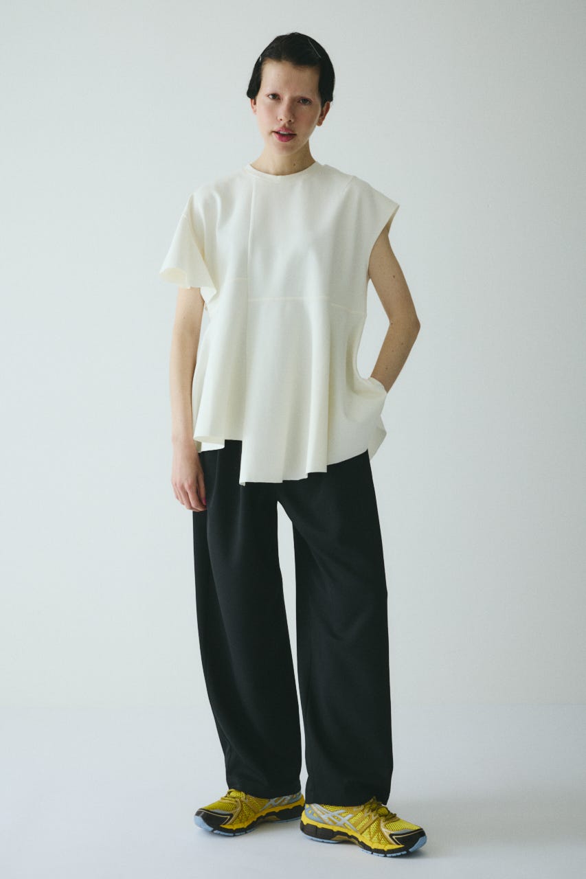 美品　HeRIN.CYE Ponte tops HeRIN.CYE | Ponte peplam tops (シャツ・ブラウス ) |SHEL'TTER