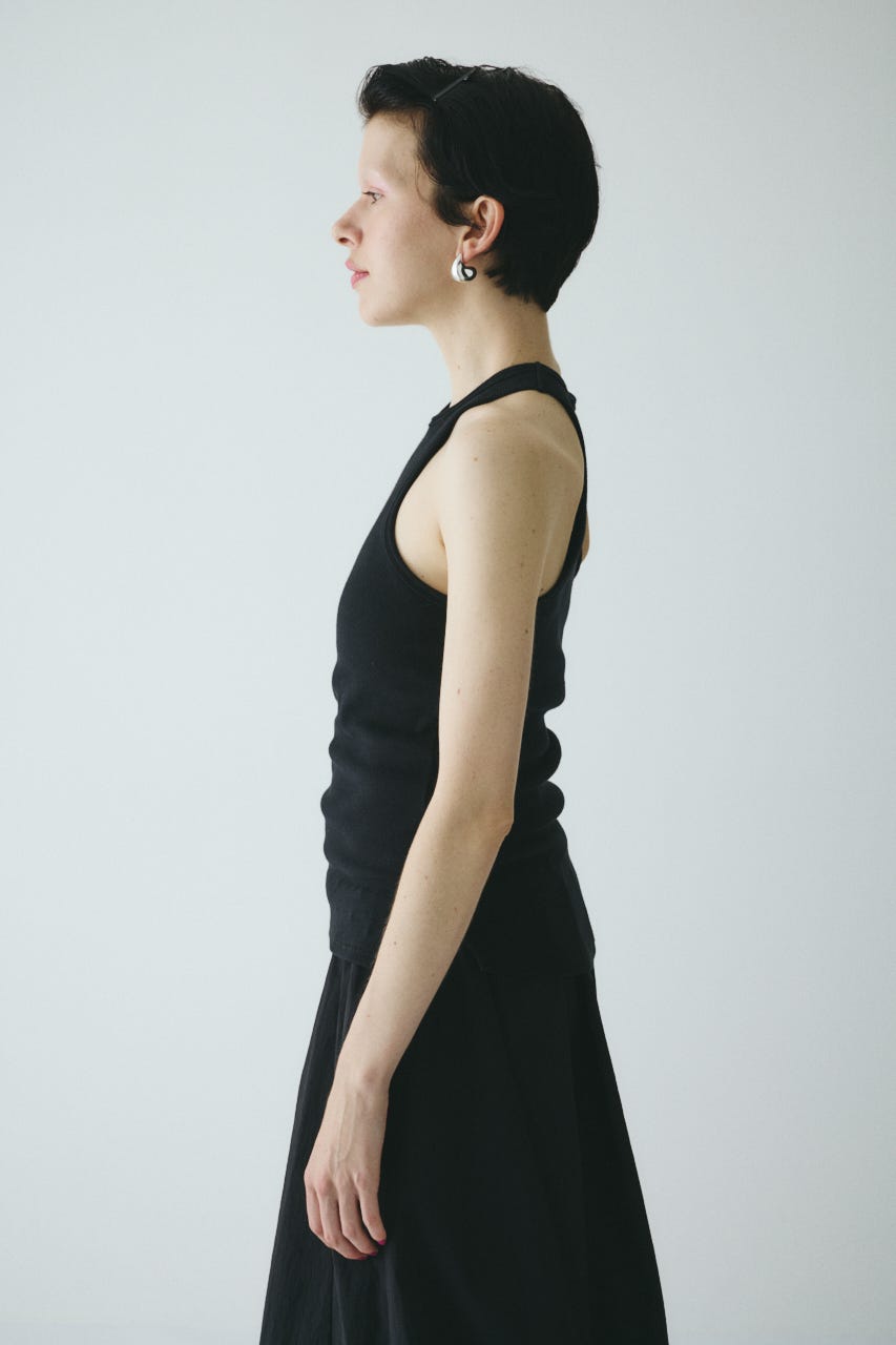 American sleeve tank top BLK FREE