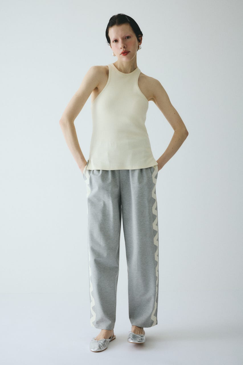 American sleeve tank top O/WHT FREE