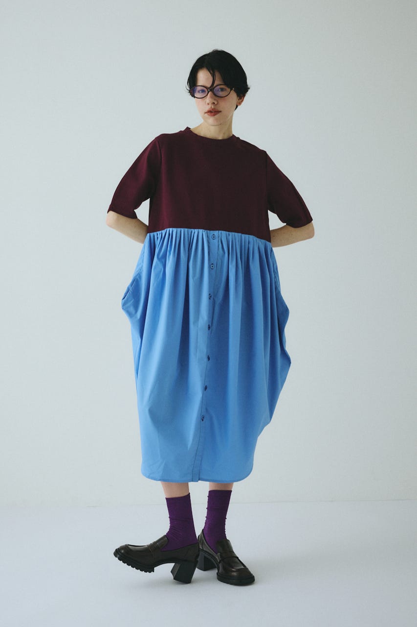 Cut docking shirt dress BRD 36