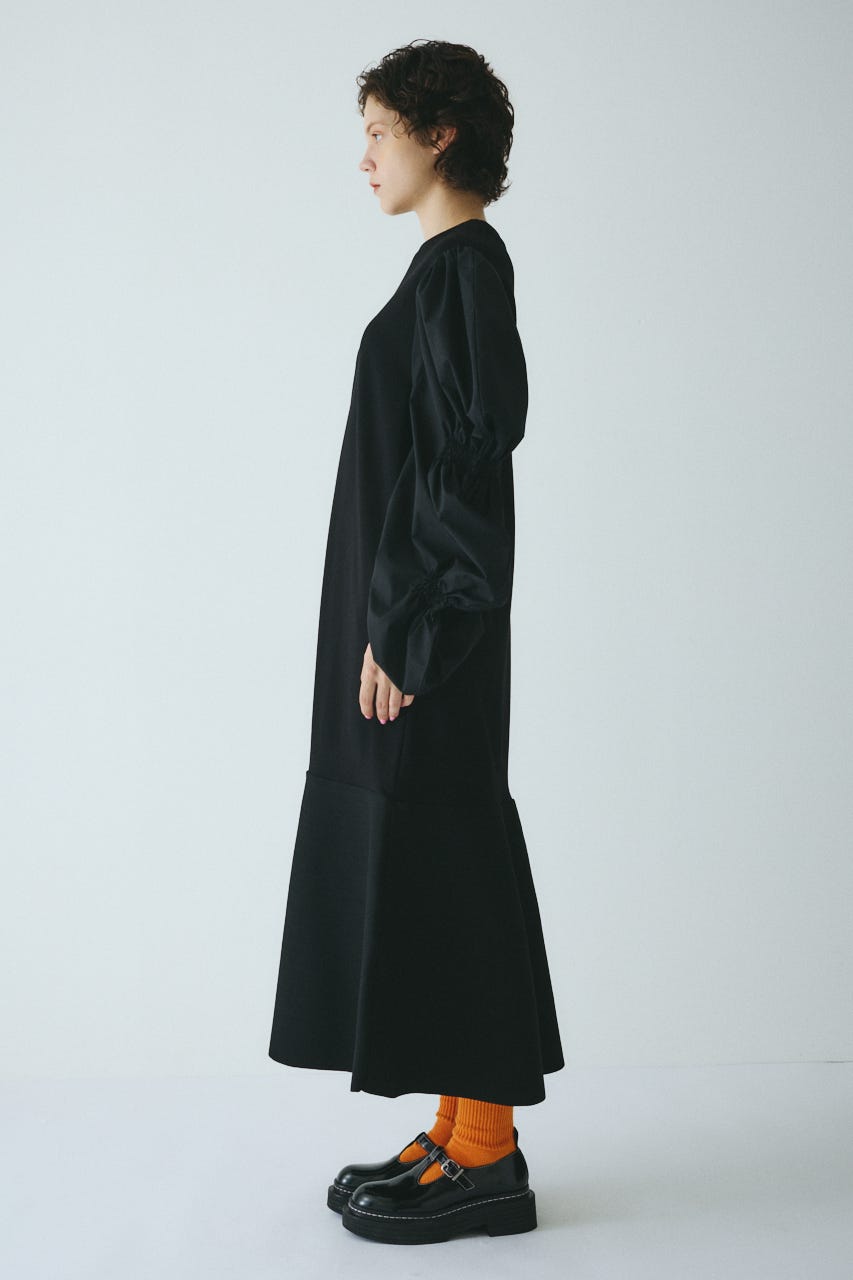 HeRIN.CYE | ［予約］Shirring balloon sleeves dress