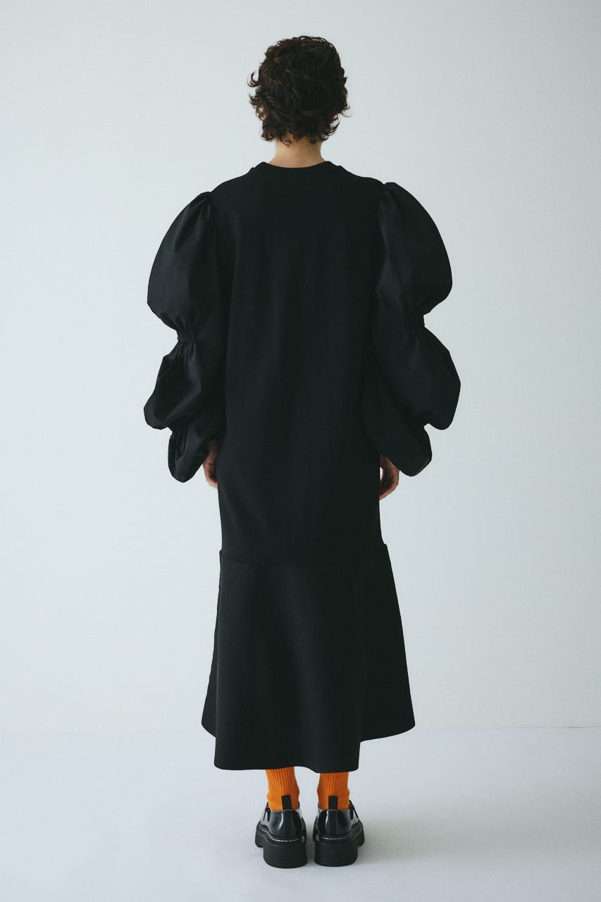 HeRIN.CYE | ［予約］Shirring balloon sleeves dress