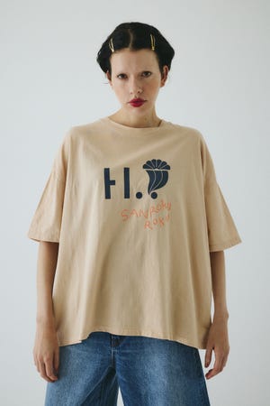 herin.cye カラーブロックフレアトップス HeRIN.CYE Color block flared tops BLK -ファッション通販