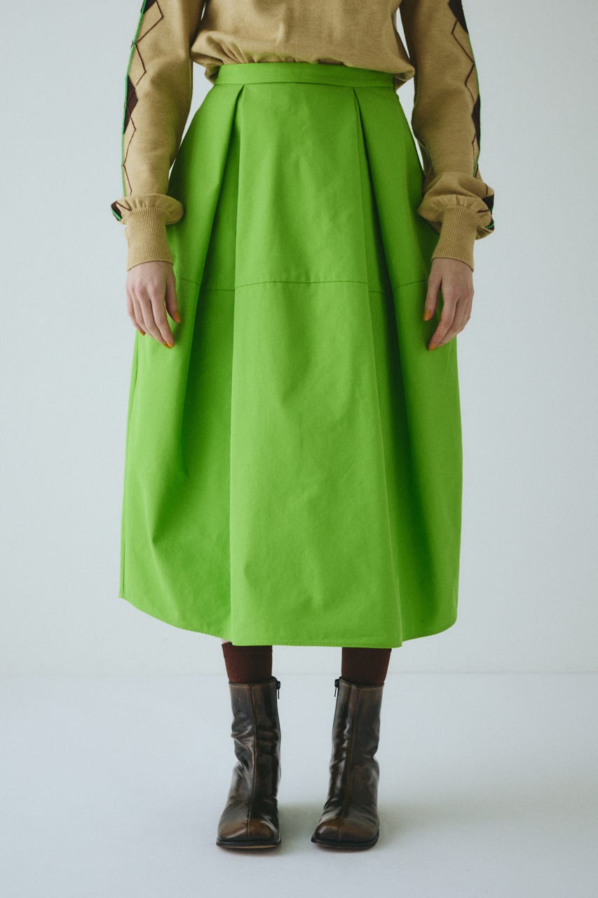 スティナ　プルオンスカート　ライム　pull-on skirt / lime 0323135800_623aa8d83c55e.jpg