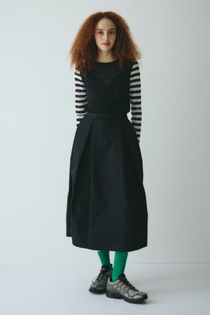 HeRIN.CYE | Switching cocoon skirt (スカート(ロング) ) |SHEL