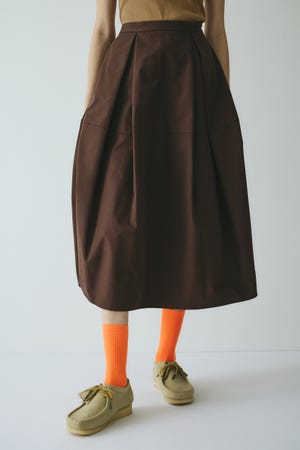 HeRIN.CYE | Switching cocoon skirt (スカート(ロング) ) |SHEL