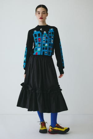 Frill attachment skirt