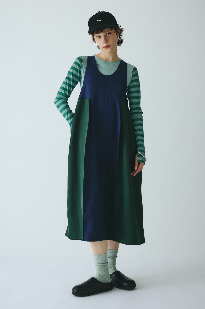 HeRIN.CYE | Cocoon switching dress (ワンピース(ミニ