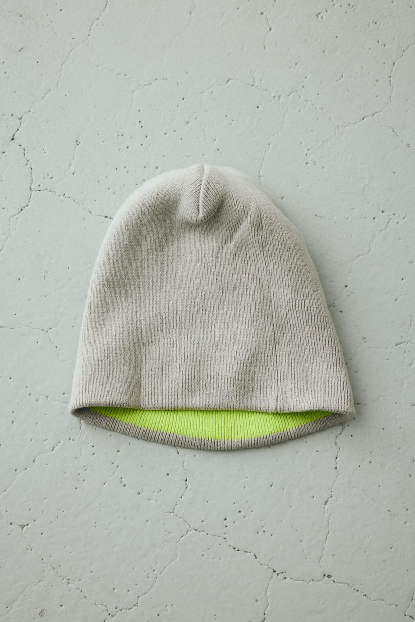 Reversible knit hat GRY FREE