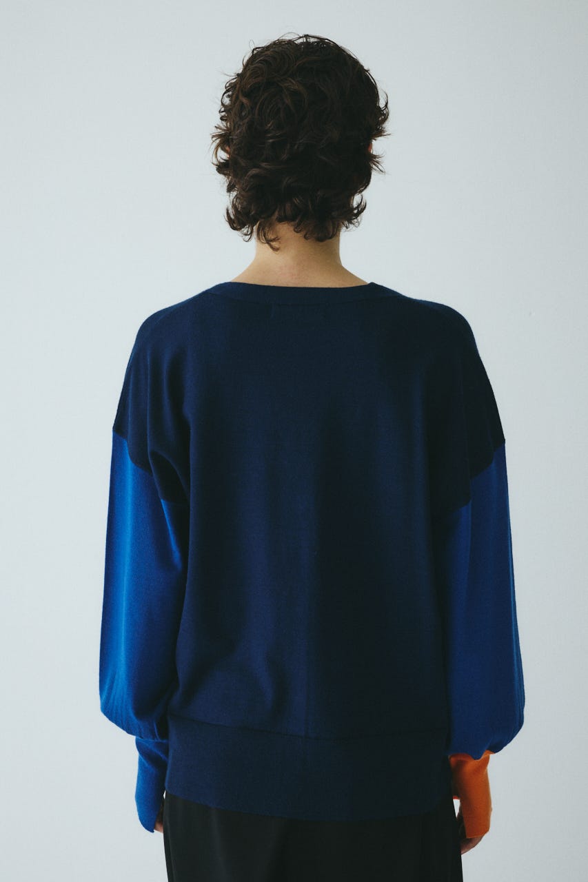 HeRIN.CYE | ［予約］Bicolor knit cardigan (カーディガン