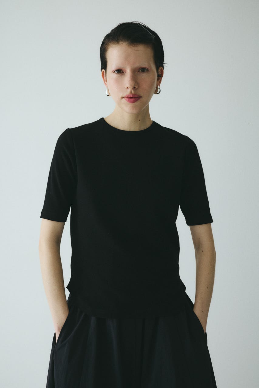 トップス HeRIN.CYE Back ribbon cut top HeRIN.CYE | Back ribbon cut top (Tシャツ・カットソー(半袖