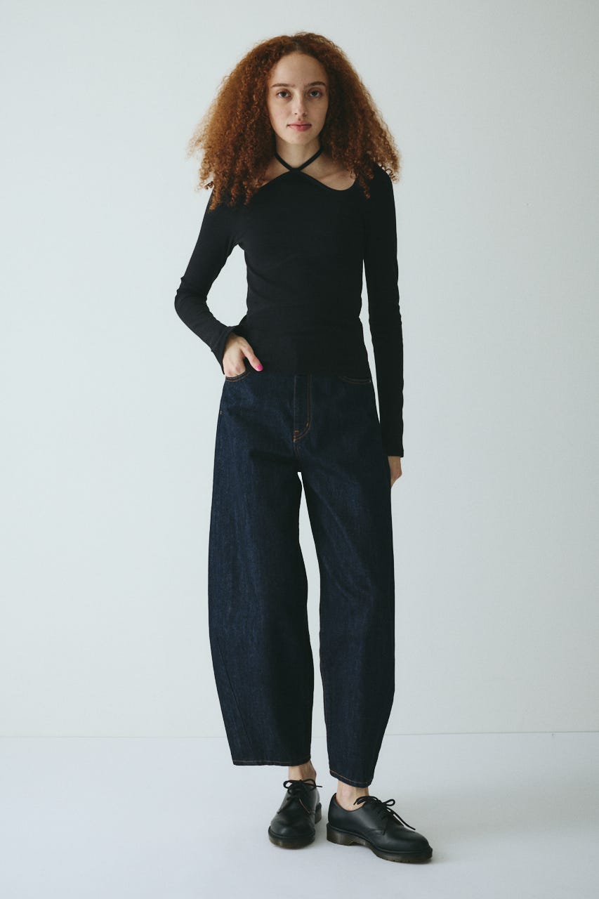 HeRIN.CYE | Wave neck tops (Tシャツ・カットソー(長袖