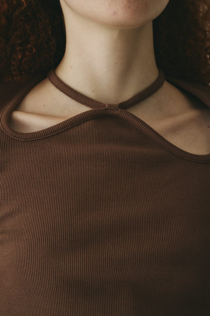 HeRIN.CYE Wave neck jacket ジャケット HeRIN.CYE | Wave neck tops (Tシャツ・カットソー(長袖