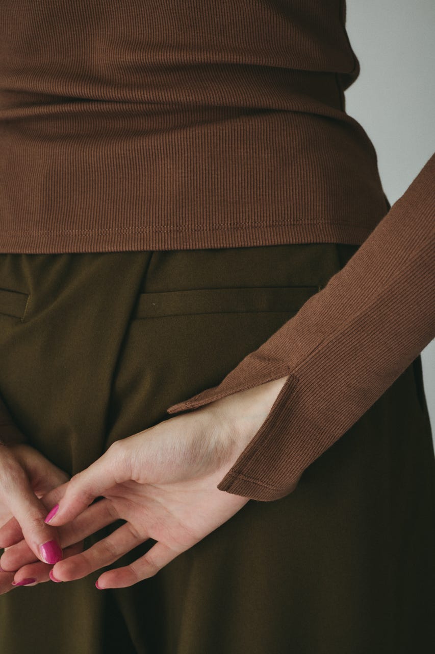 HeRIN.CYE Wave neck jacket ジャケット HeRIN.CYE | Wave neck tops (Tシャツ・カットソー(長袖